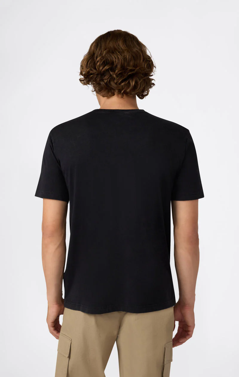 Champion T-Shirt da uomo manica corta Effetto Slavato Icons Nera - Image 3