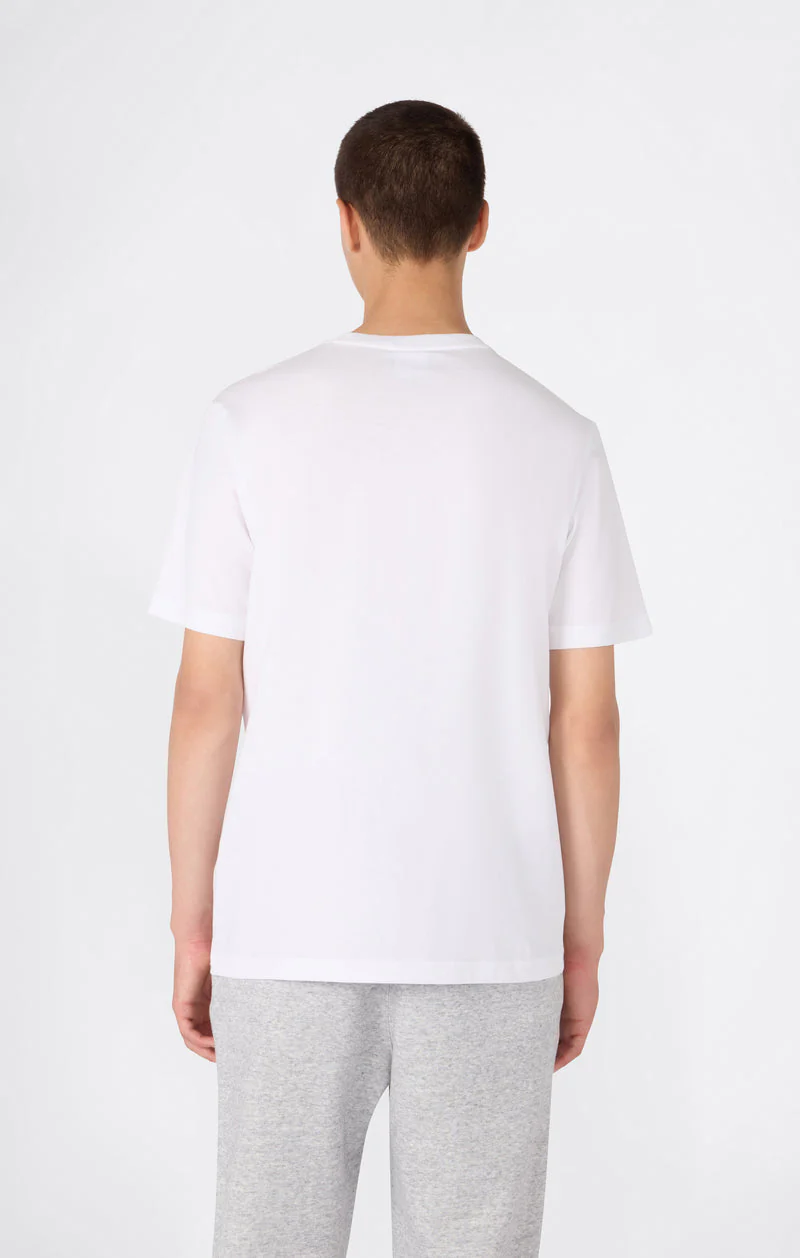 Champion T-Shirt da uomo manica corta Logo Ricamato Icons bianca - Image 3
