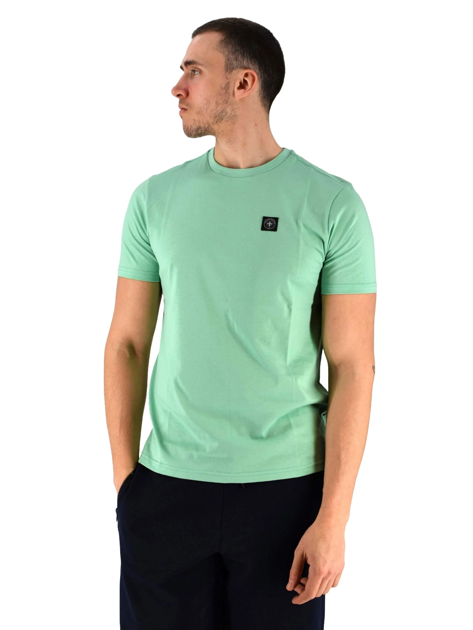 Three Stroke T-Shirt Uomo Minimum Verde - Image 2