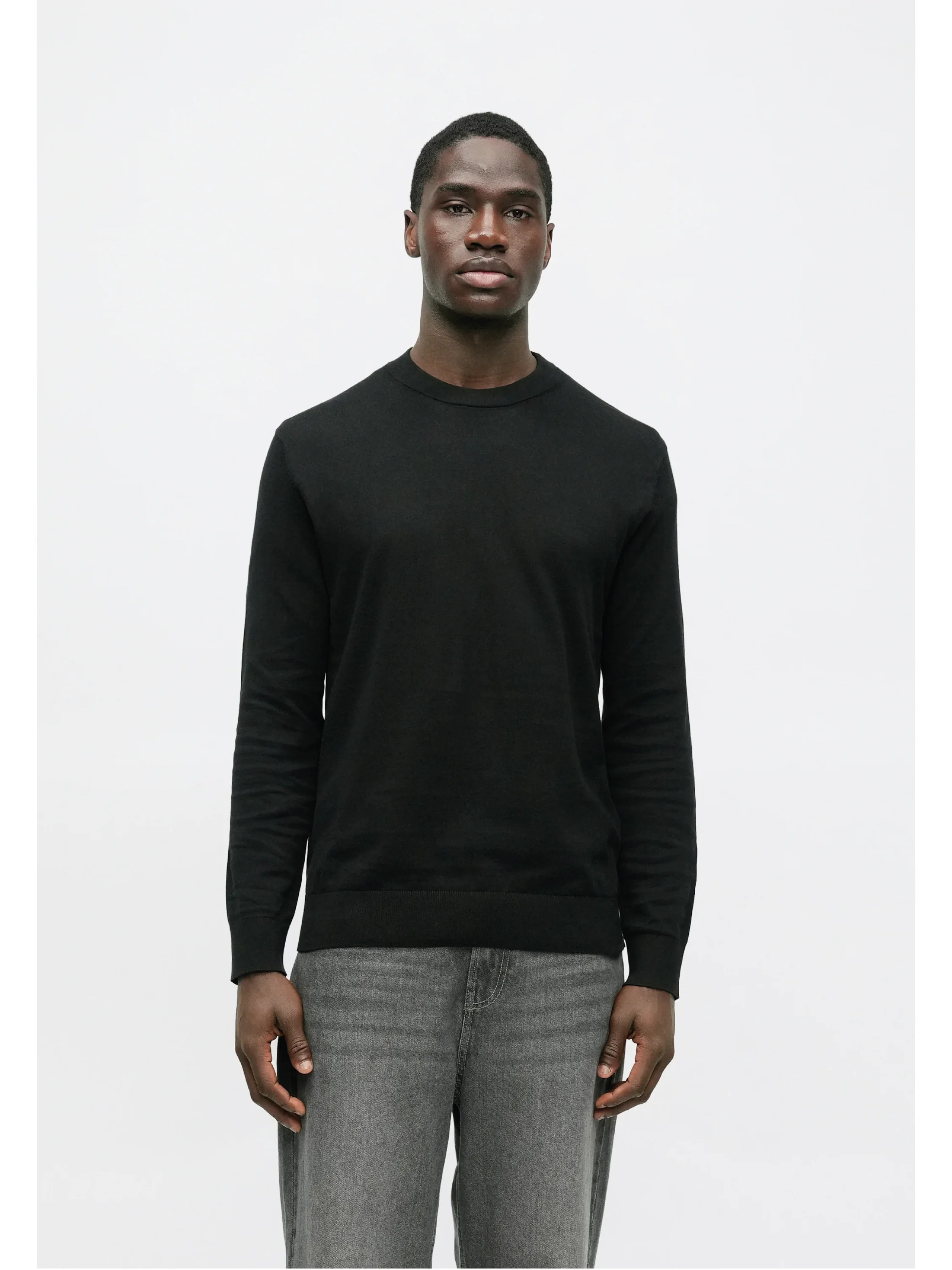 Selected Maglia girocollo da uomo Torino nera - Image 3