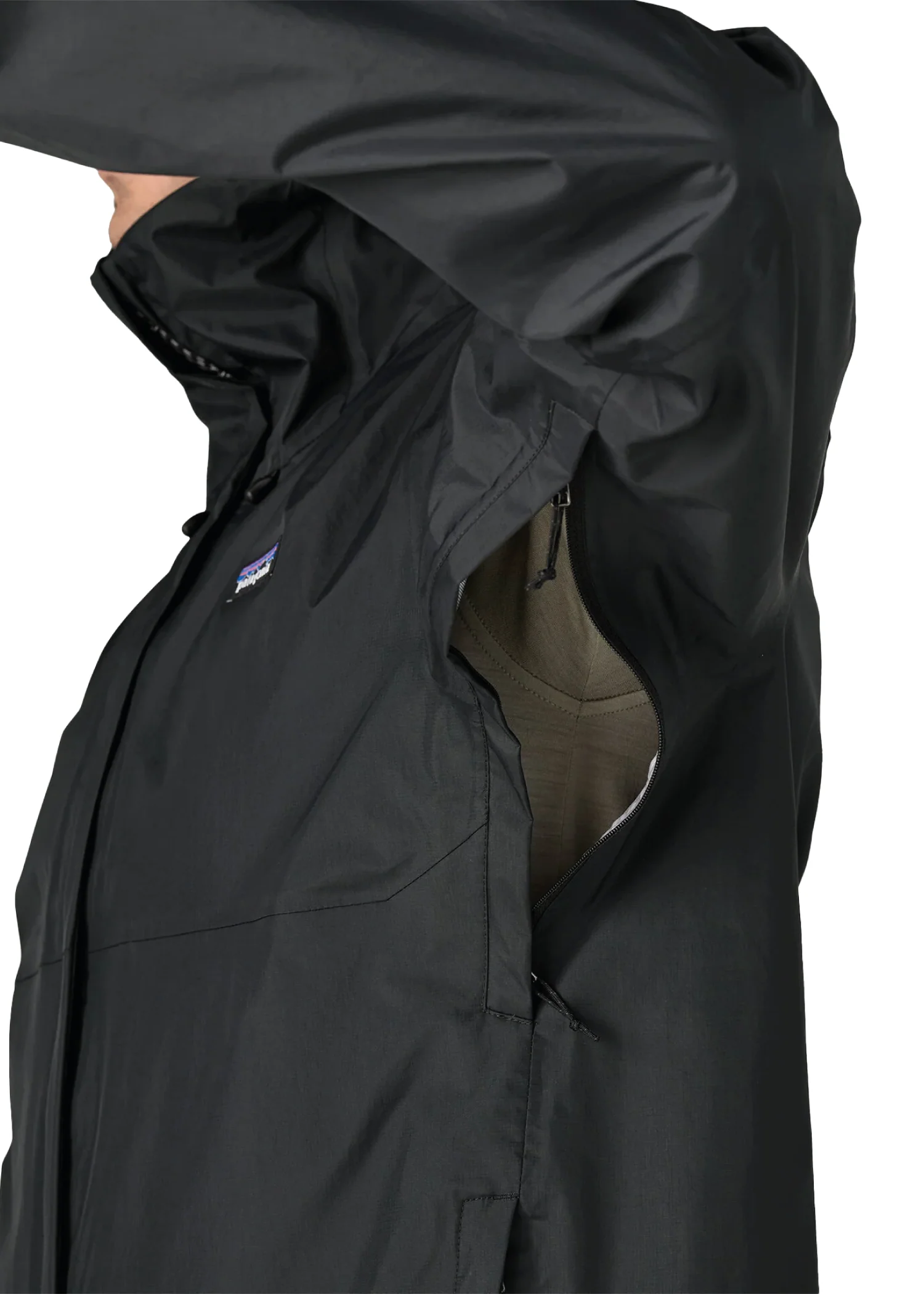 Patagonia Giacca leggera da uomo Torrentshell 3L Rain nera - Image 4