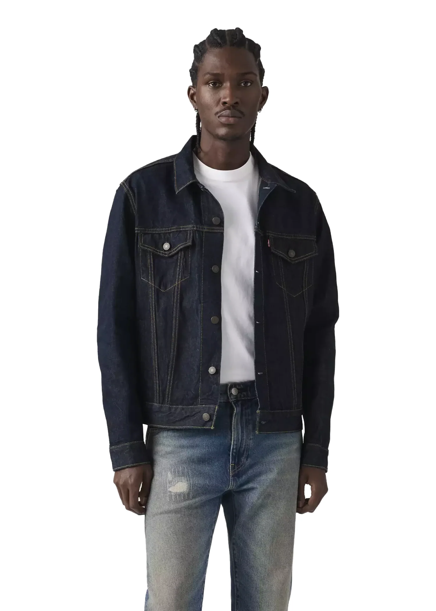 Levi's Giacca di jeans da uomo Trucker lavaggio scuro - Image 2