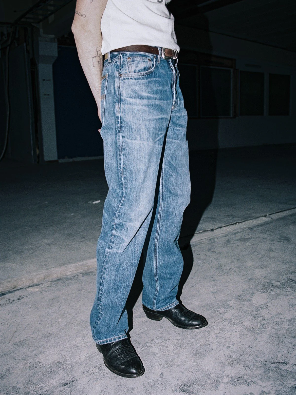 Nudie Jeans da uomo Tuff Tony Basement Tracks - Image 4