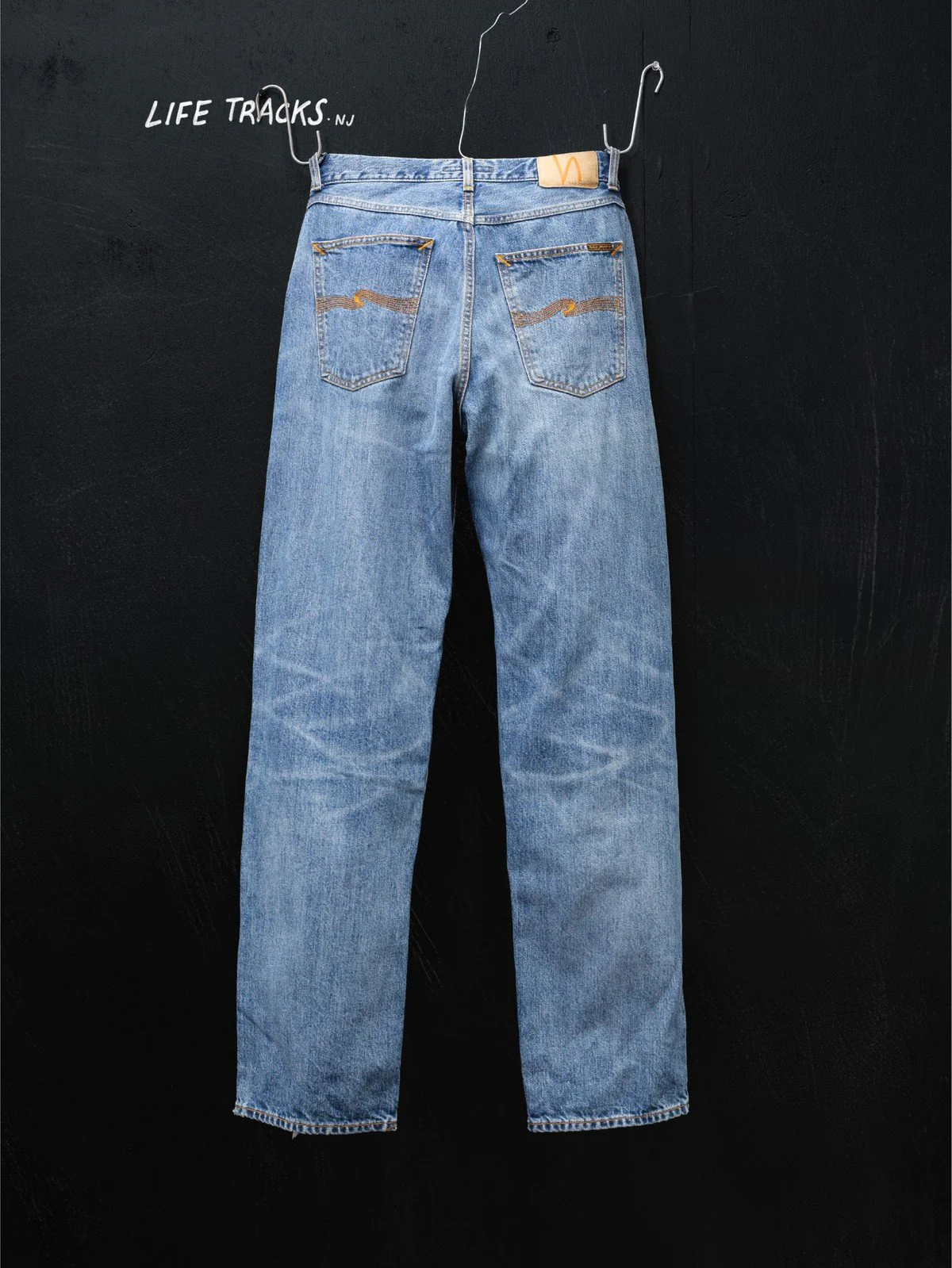 Nudie Jeans da uomo Tuff Tony Basement Tracks - Image 7
