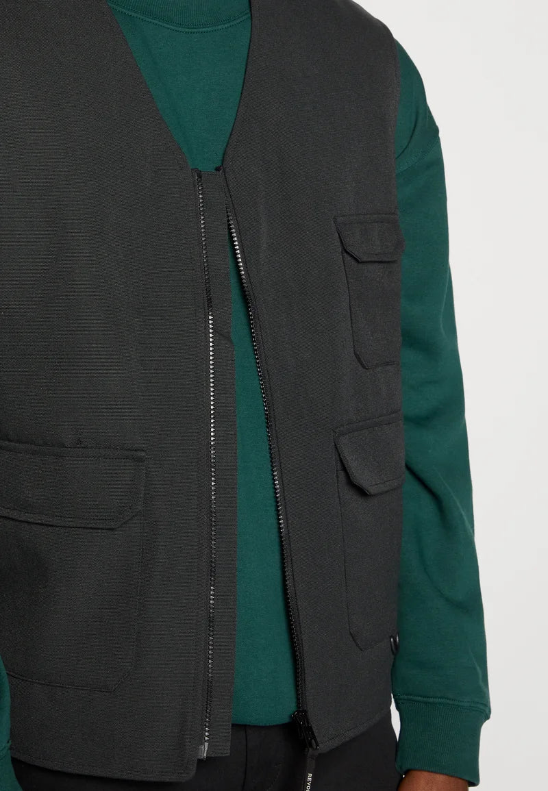 Revolution giacca smanicata da uomo utility vest nero - Image 4