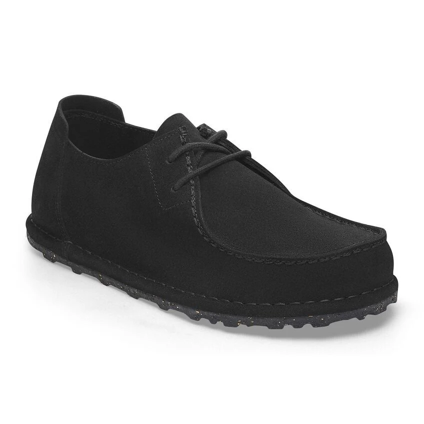 Birkenstock Scarpa da uomo Pelle scamosciata Utti Lace nero