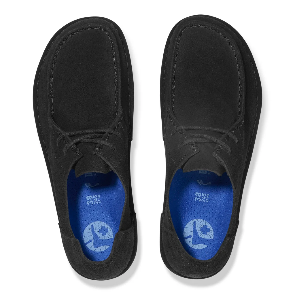 Birkenstock Scarpa da uomo Pelle scamosciata Utti Lace nero - Image 3