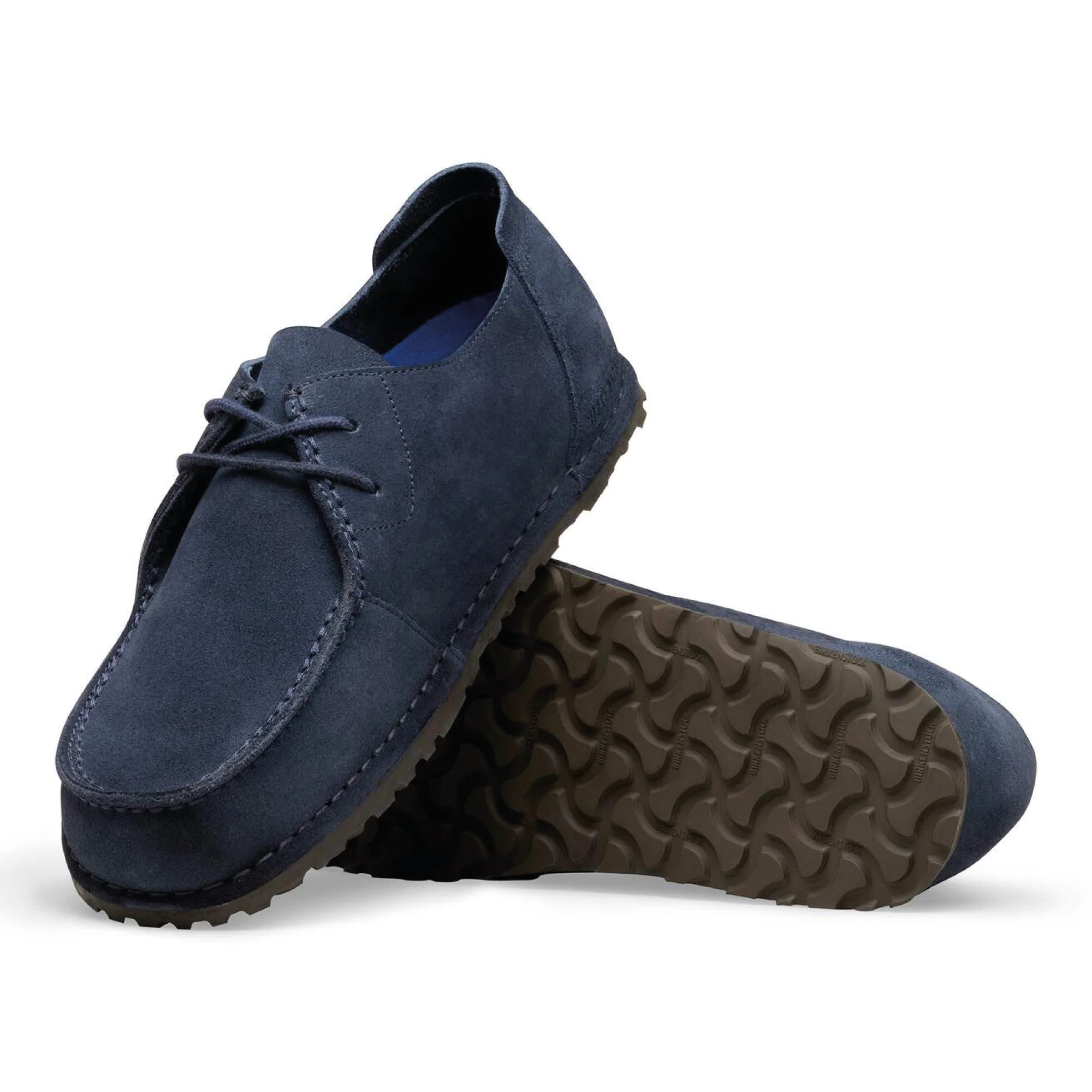 Birkenstock Scarpa da uomo in pelle scamosciata Utti Lace blu - Image 4