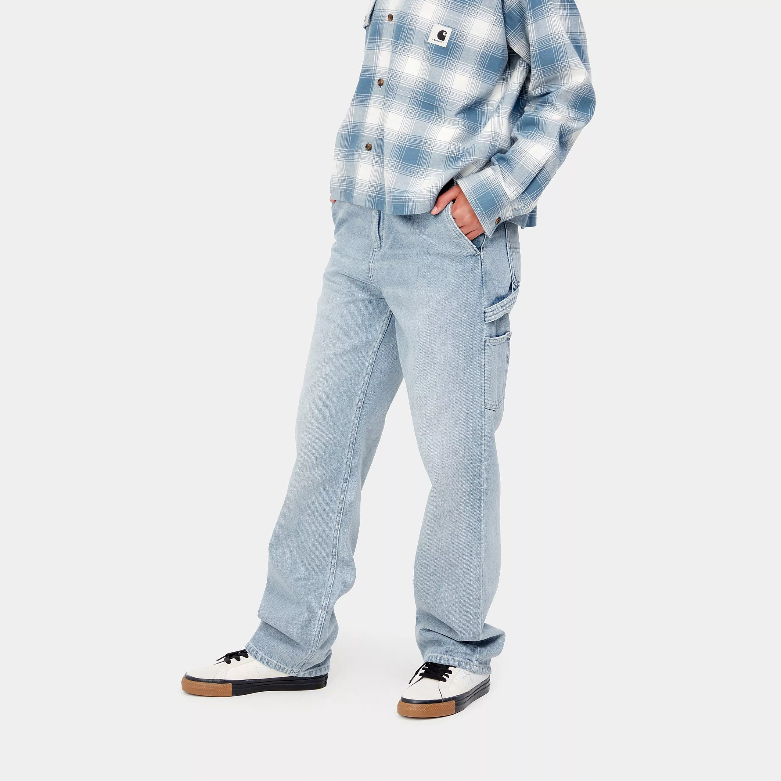 Carhartt Wip Jeans da donna Pierce lavaggio chiaro - Image 3