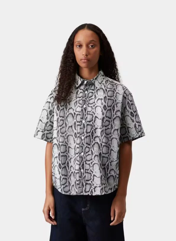 Carhartt Wip Camicia da donna manica corta Snake Camo - Image 3