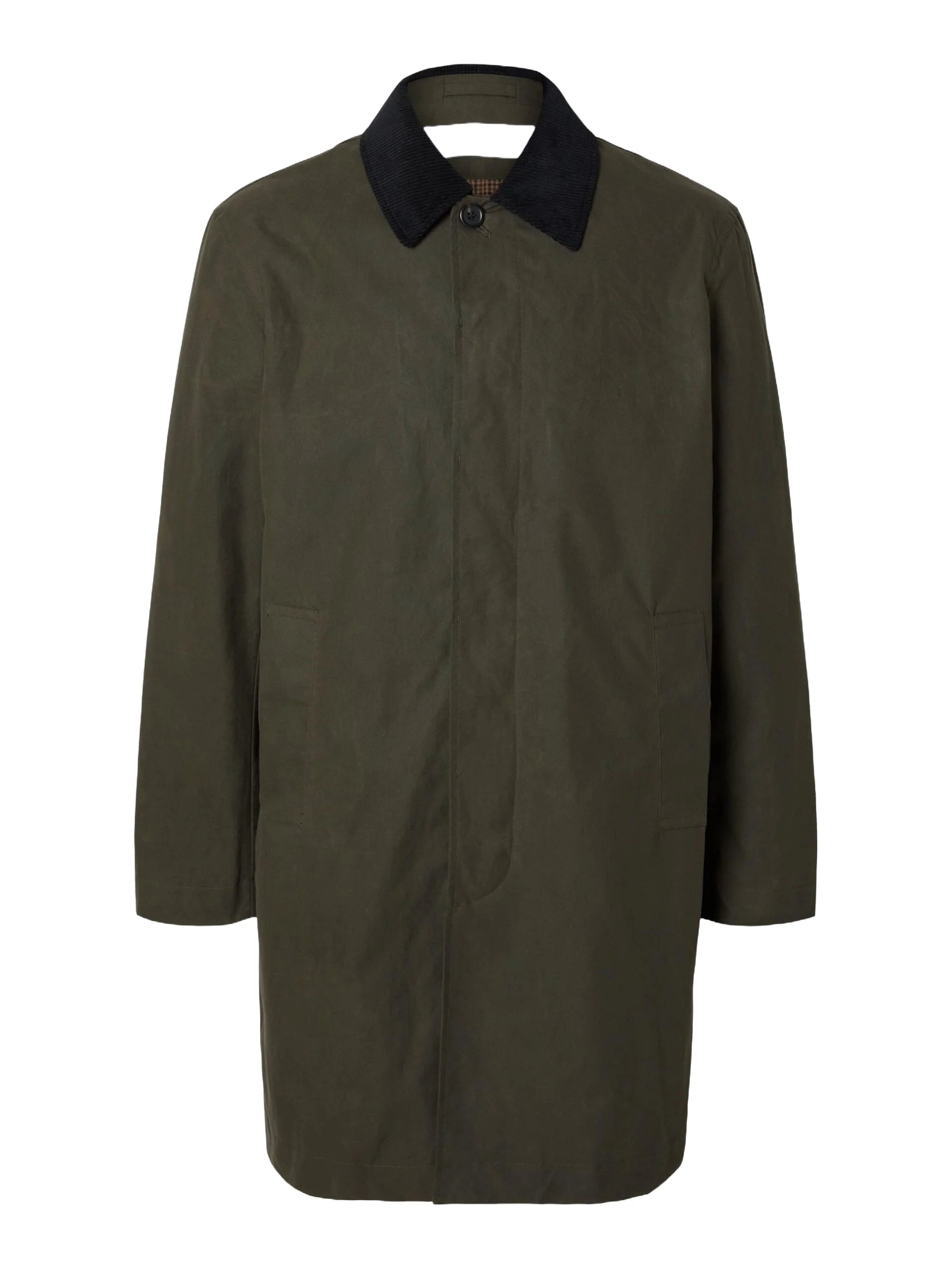 Selected Giacca cerata da uomo Walter waxed verde