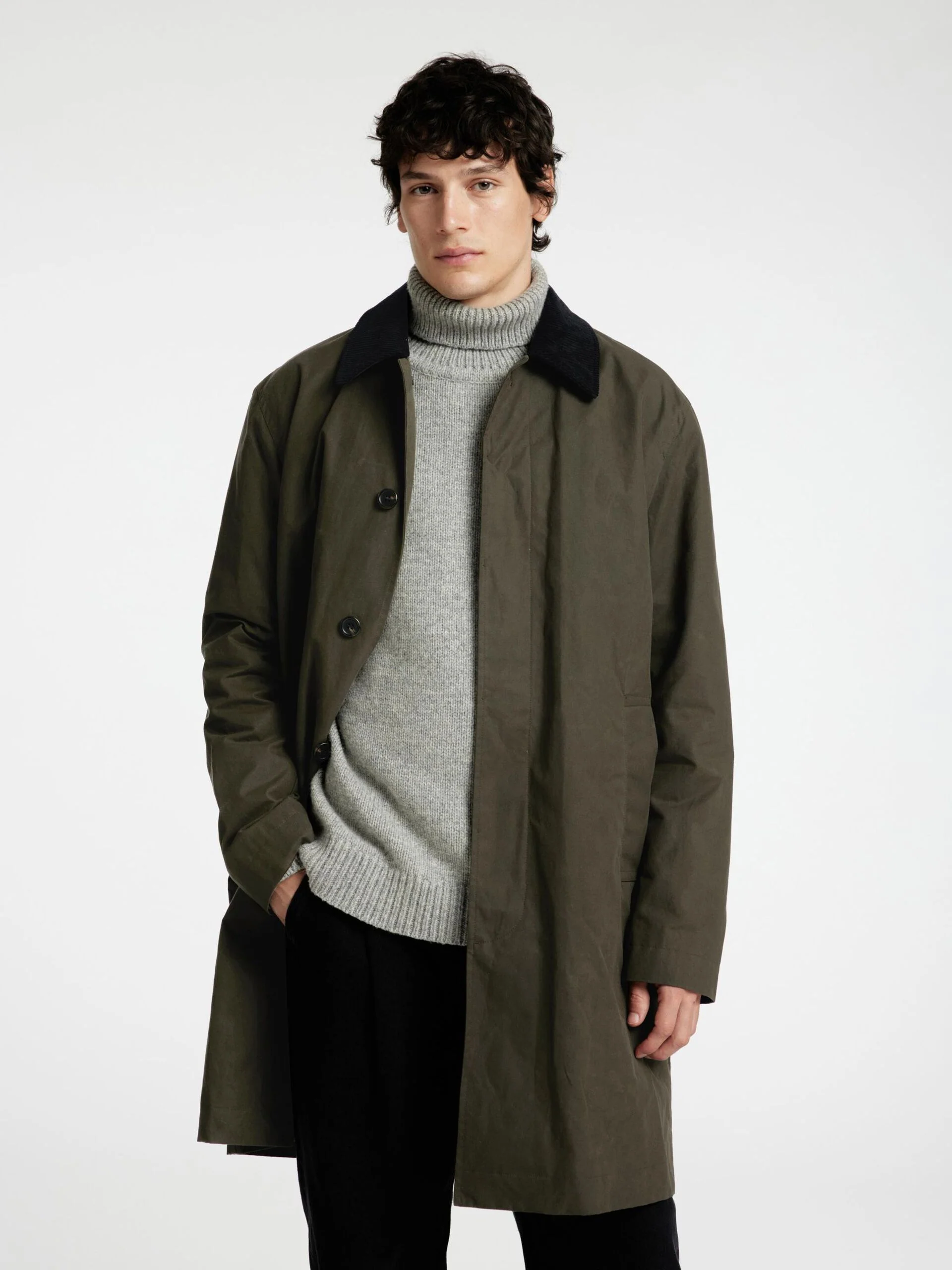 Selected Giacca cerata da uomo Walter waxed verde - Image 5