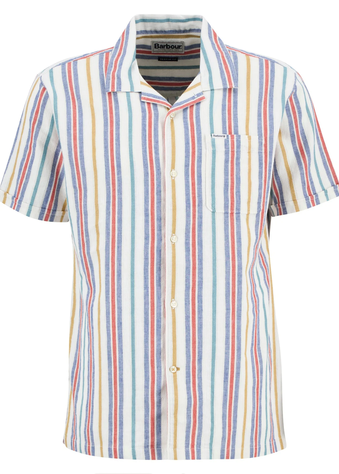 Barbour Camicia rigata da uomo manica corta Waterbay