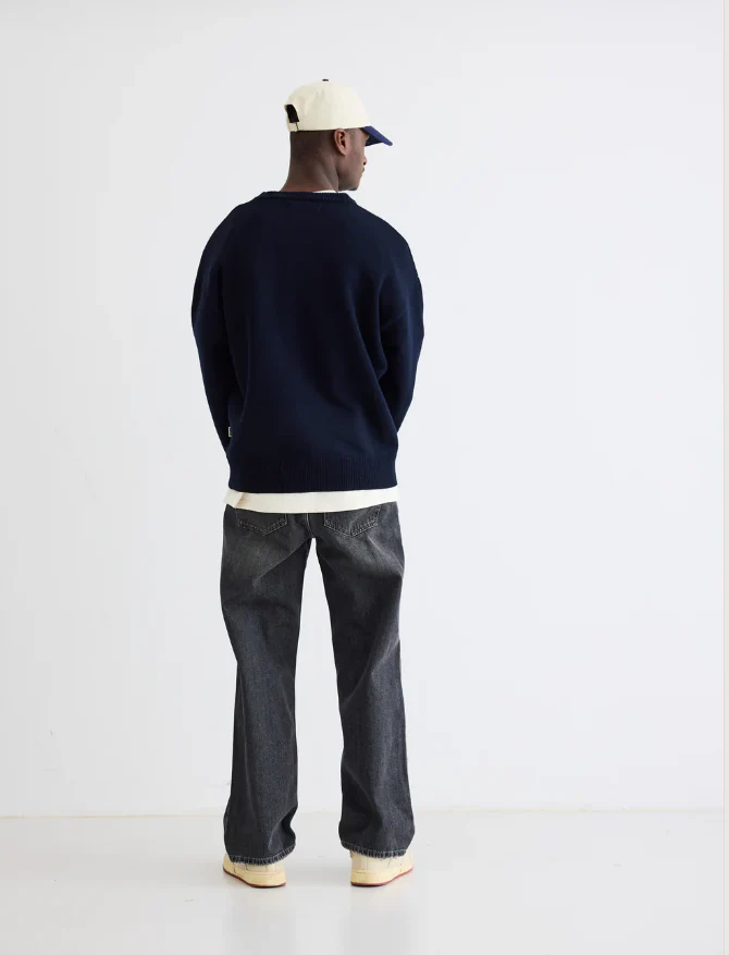 Woodbird Maglia in lana da uomo Kurt Base Blu - Image 3