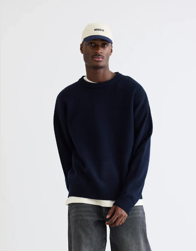 Woodbird Maglia in lana da uomo Kurt Base Blu - Image 4