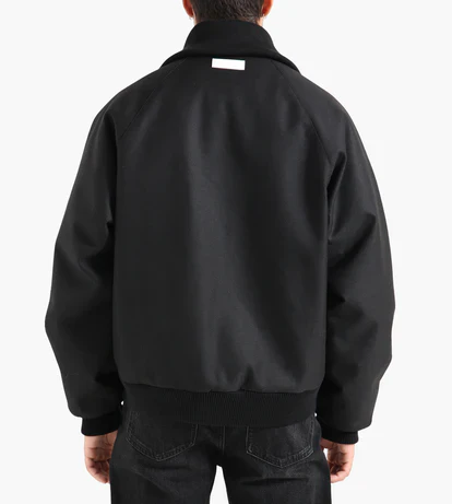 New Amsterdam Giacca bomber da uomo Wool nero - Image 4