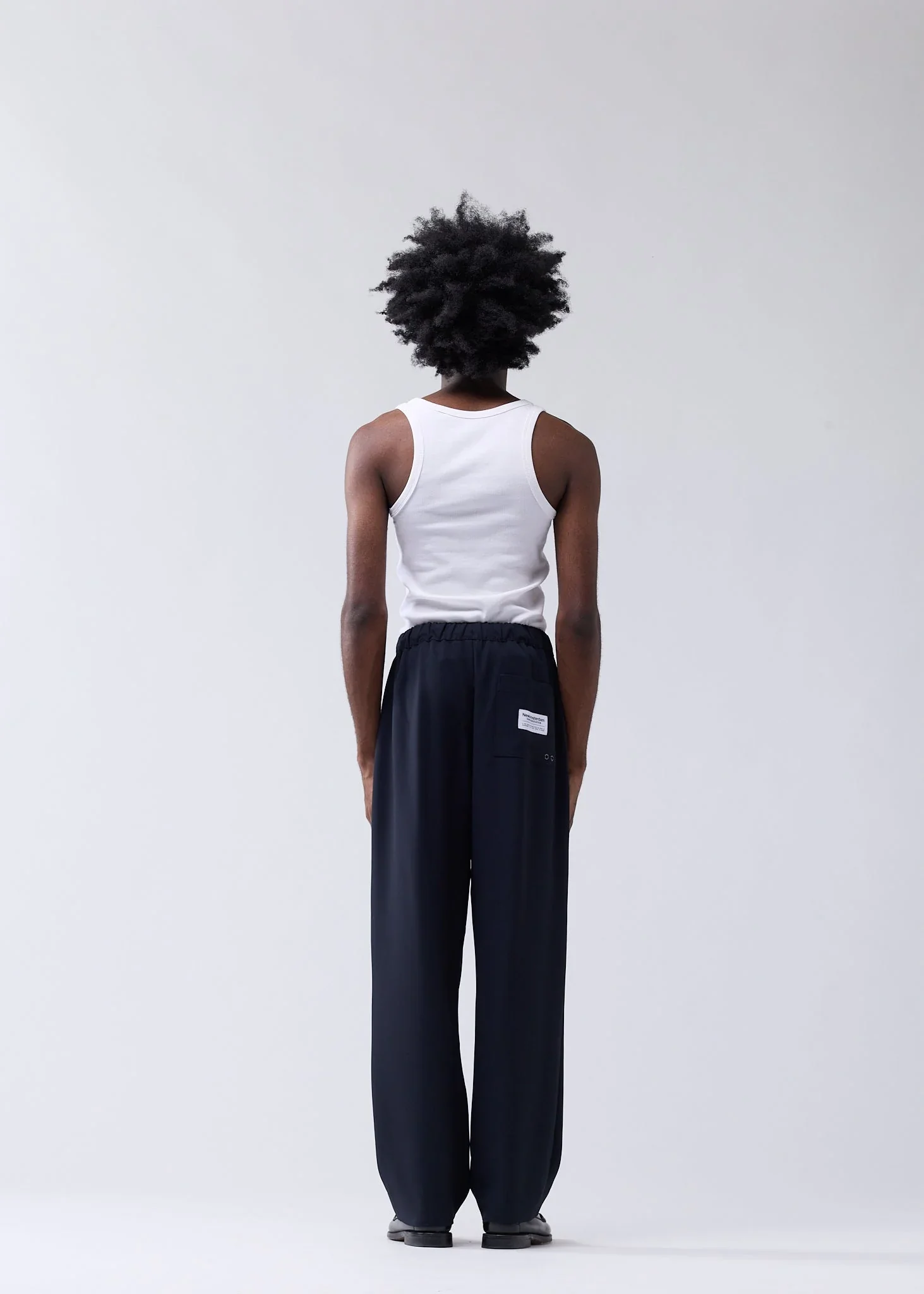 New Amsterdam Pantaloni in misto lana da uomo Wool Work blu scuro - Image 4