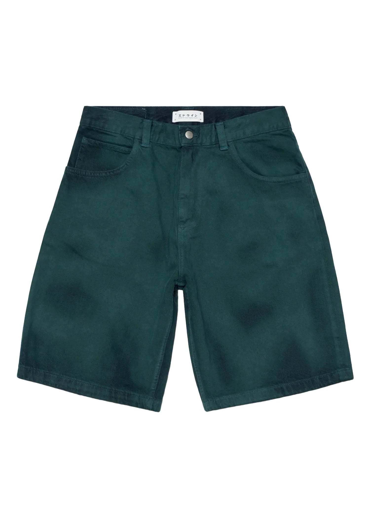 Edwin Pantaloncino in jeans da uomo Worker verde