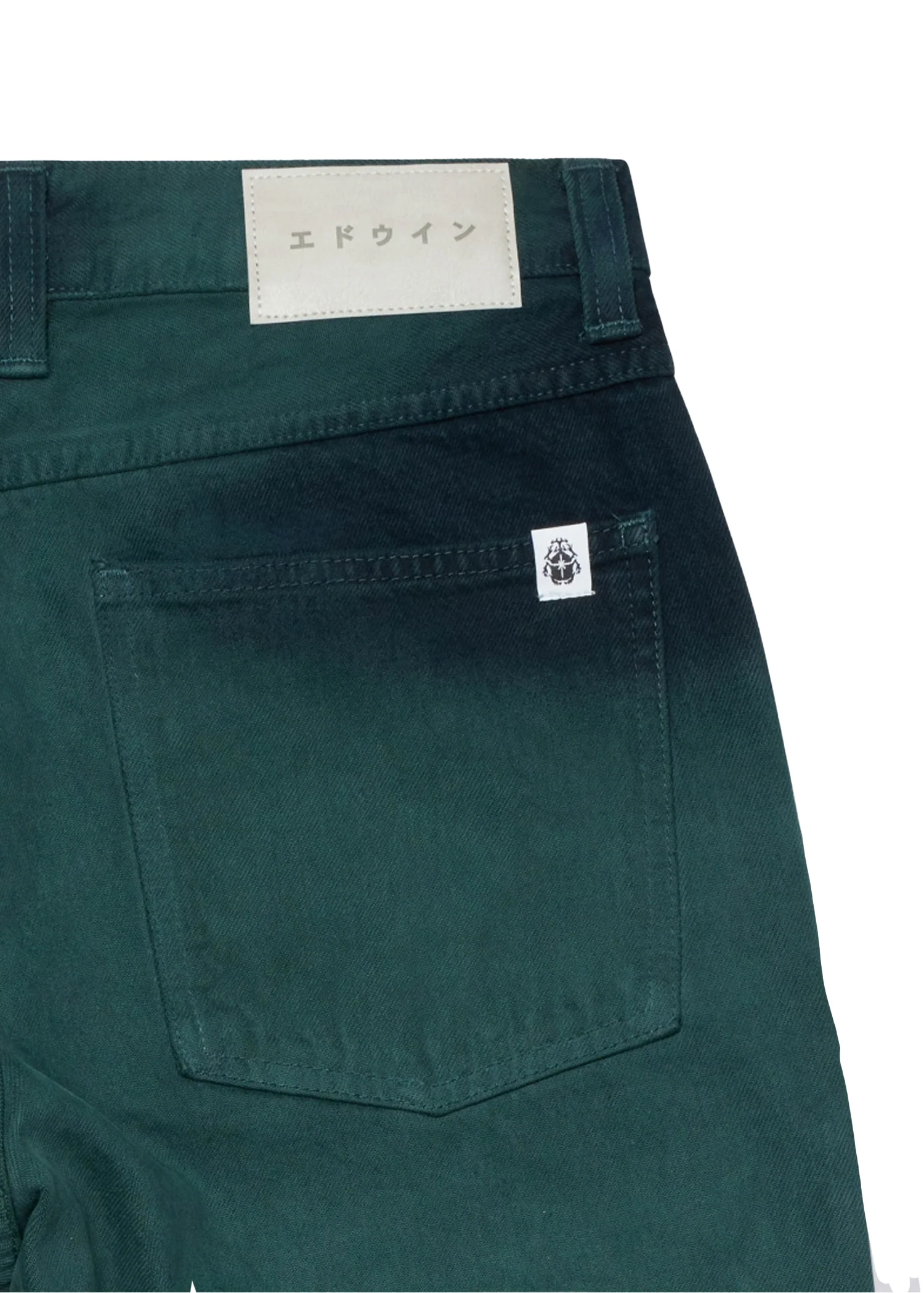 Edwin Pantaloncino in jeans da uomo Worker verde - Image 3