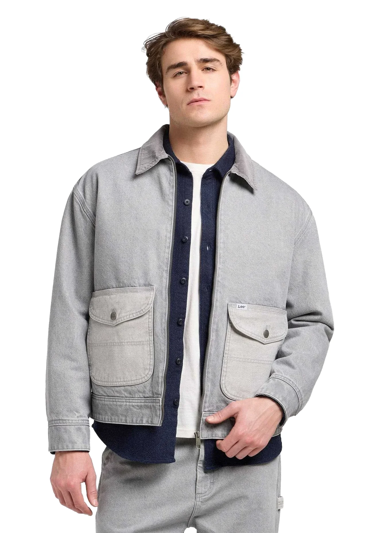 Lee Giacca in jeans da uomo Workwear 91U Regular Utility