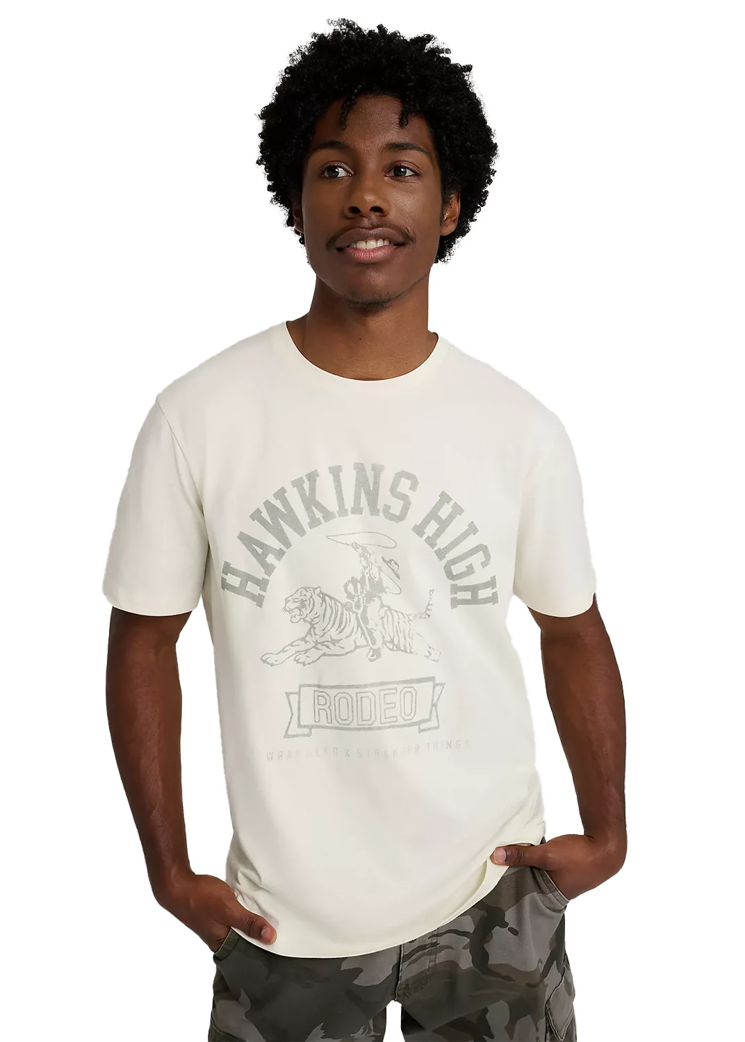 Wrangler T-Shirt da uomo manica corta x Stranger Things Hawkins High