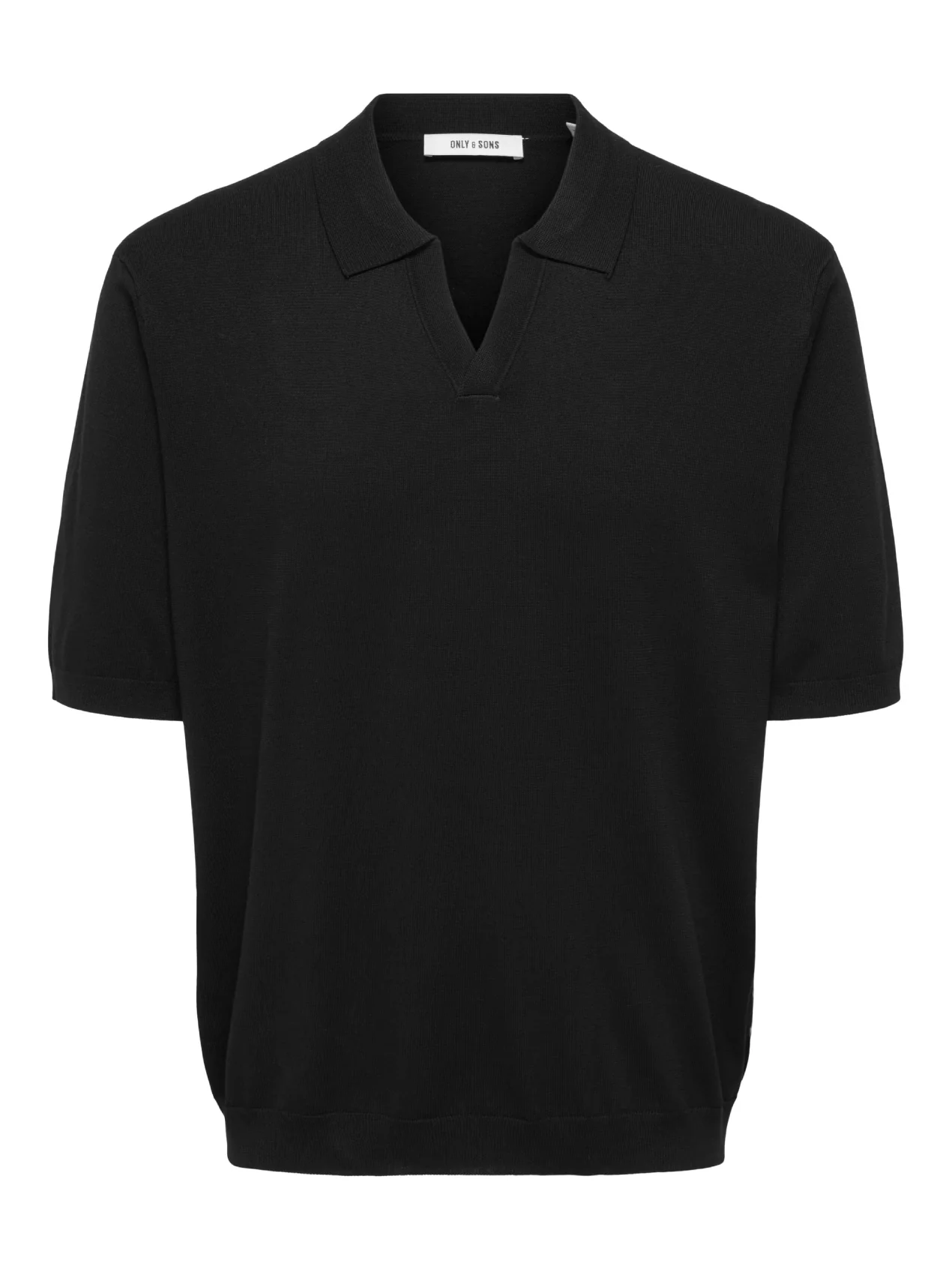 Only & Sons Polo da uomo manica corta Wyler nera