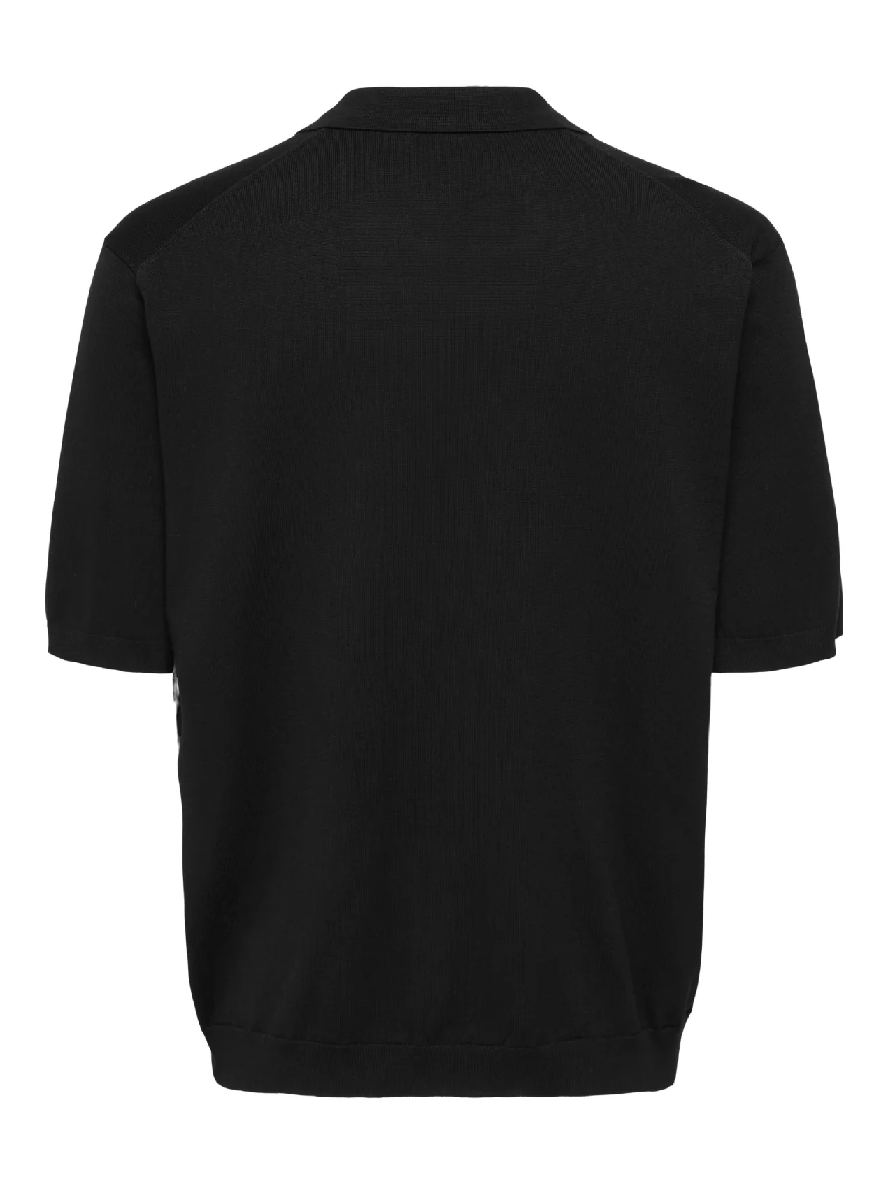 Only & Sons Polo da uomo manica corta Wyler nera - Image 2