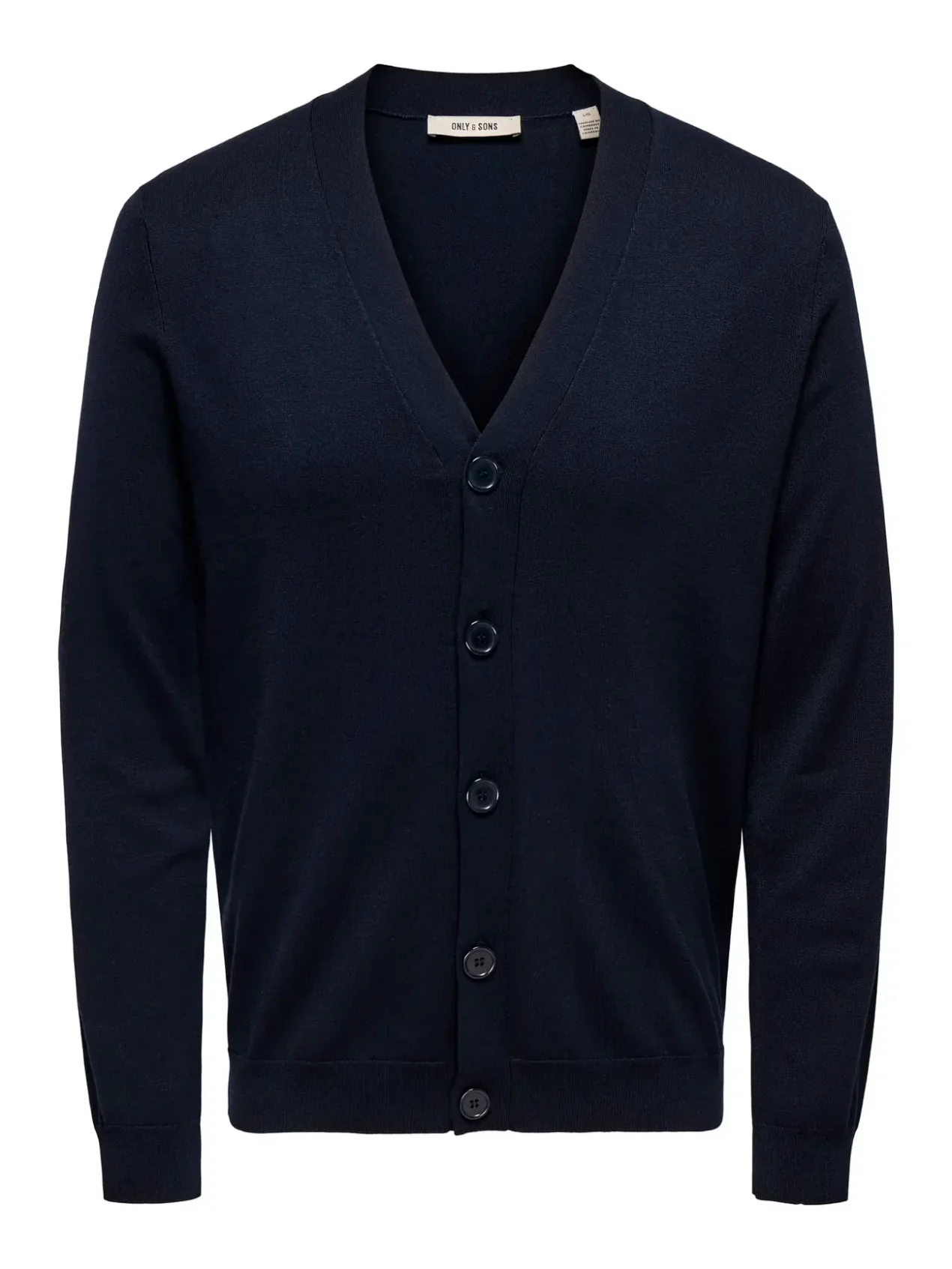 Only & Sons Cardigan con bottoni da uomo Wyler blu scuro