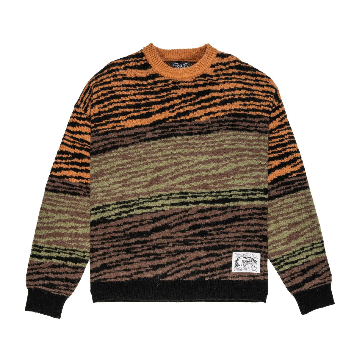 Pas De Mer Maglione in misto la lana da uomo Zebra