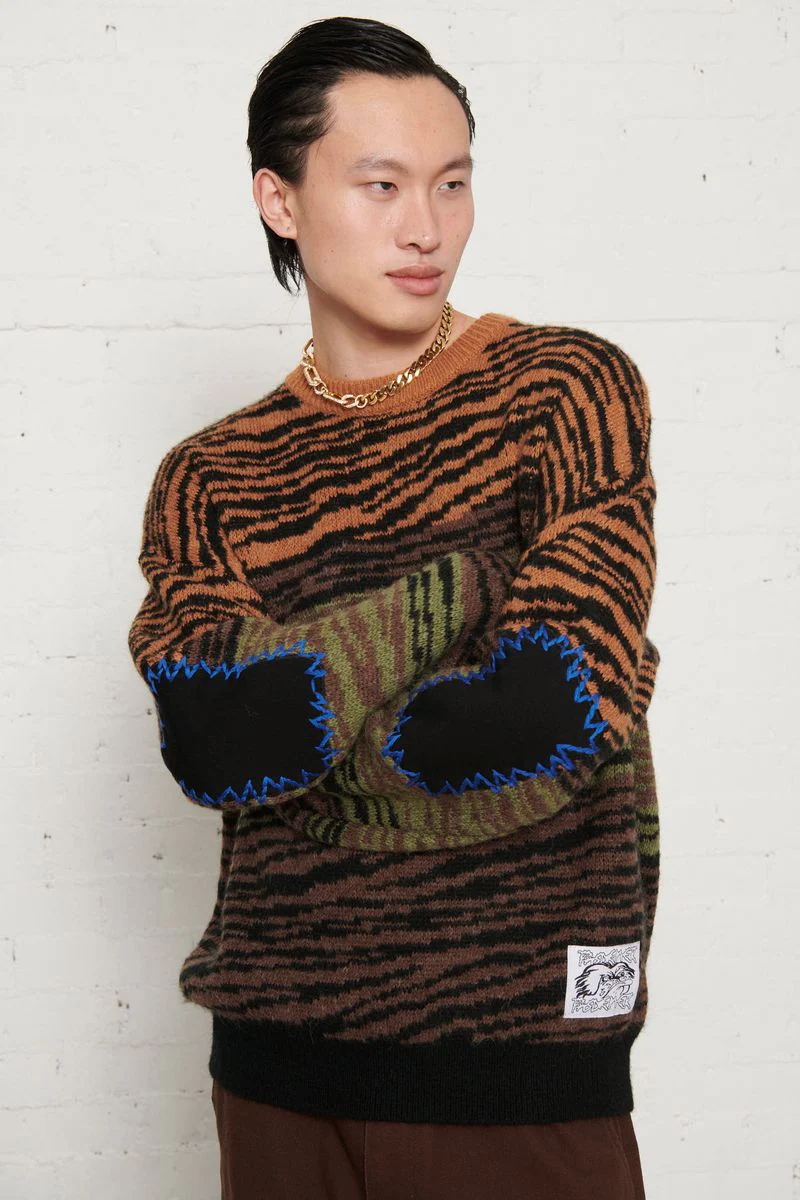 Pas De Mer Maglione in misto la lana da uomo Zebra - Image 2