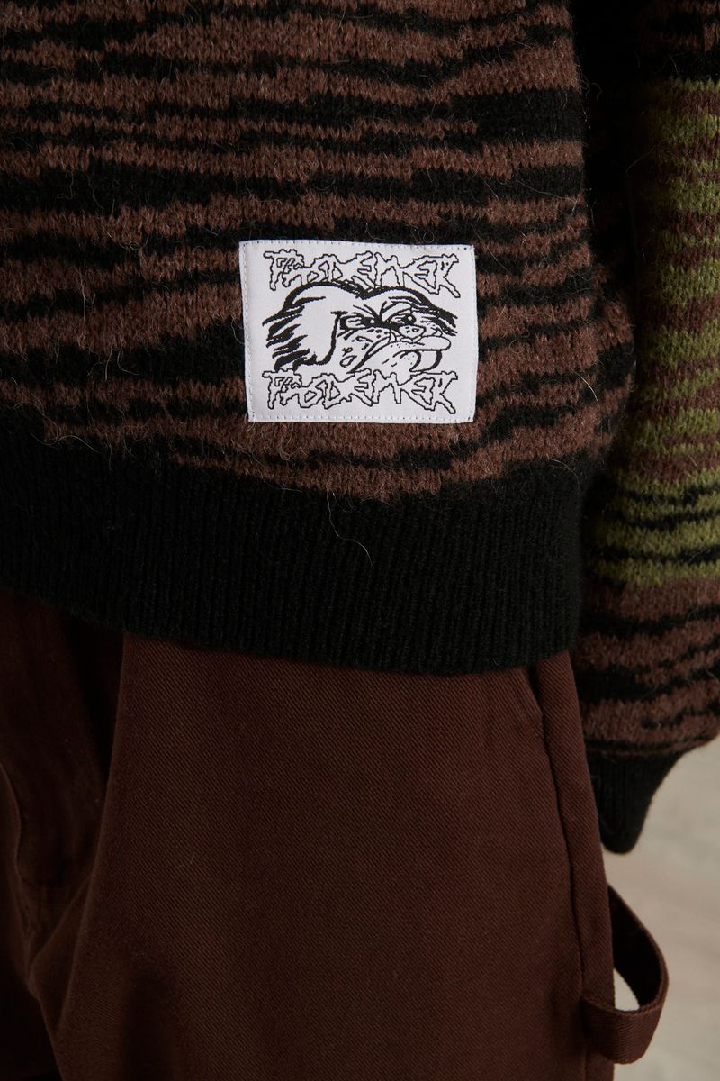 Pas De Mer Maglione in misto la lana da uomo Zebra - Image 5